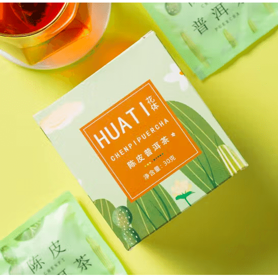 Tangerine Peel Oolong Tea 1$ per day independent triangular bag tea bag flowe 30 그램