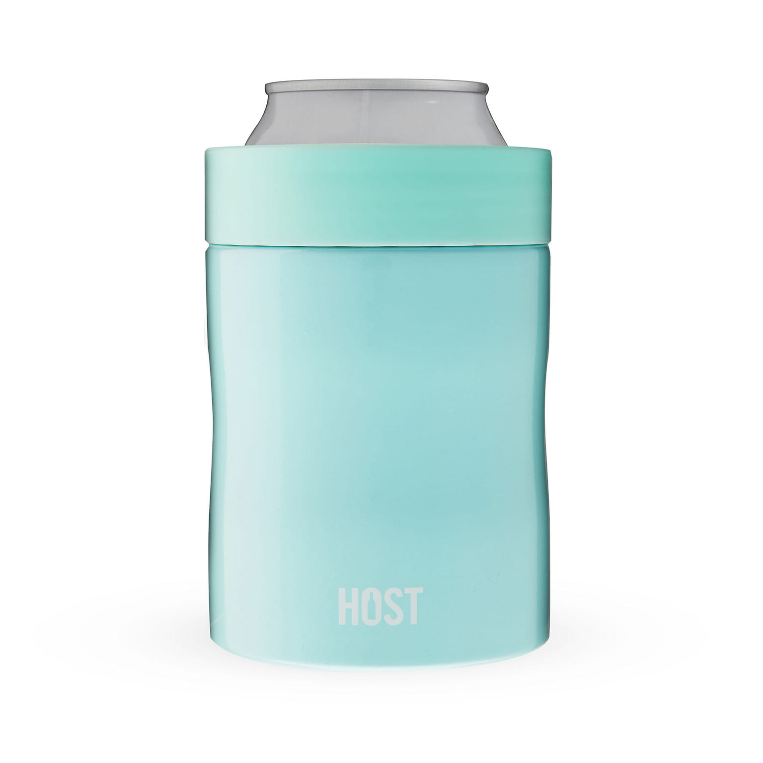 HOST Stay-Chill Beer Cozy Insulated Can Cooler Tumbler - Double Walled Stainless Steel Beer Can Insulator Holder for Standard Sized Cans - Seaglass 12 온스