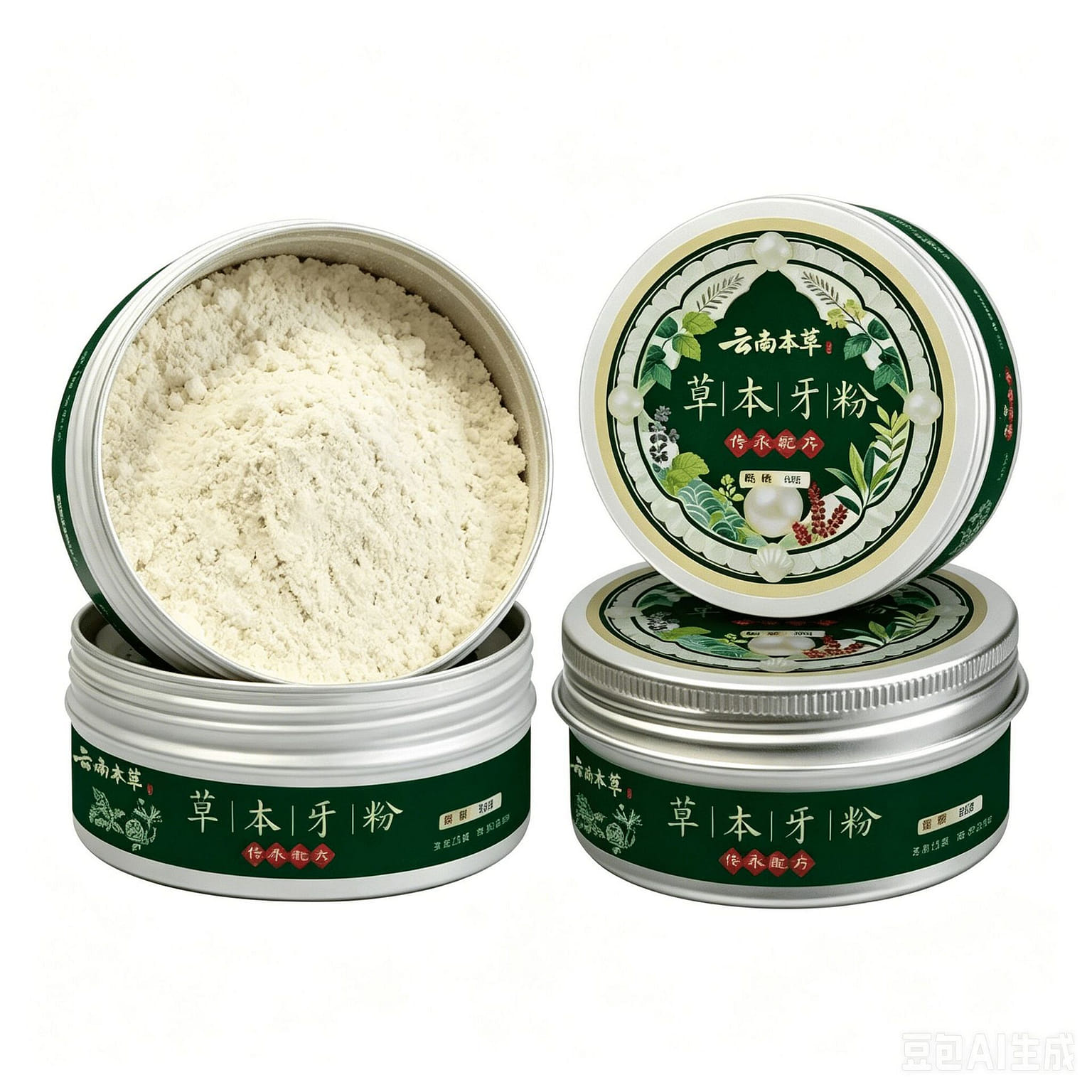 운남본초 한약재 치약 분말 50g 구강 청결 미백 1 케이스