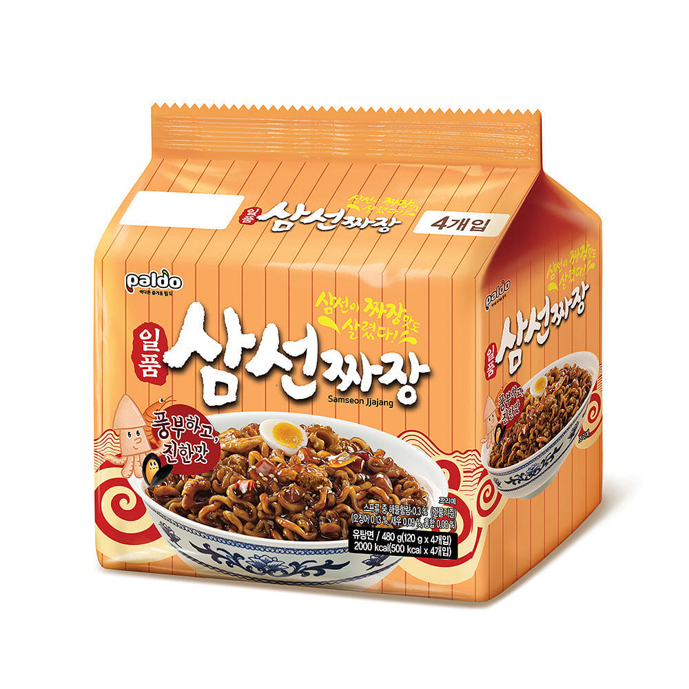 팔도 일품 삼선짜장 4p 480 그램