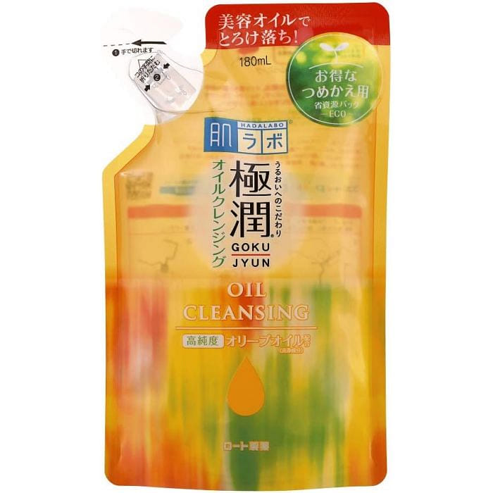 ROHTO Hadalabo Gokujun Oil Cleansing Refill 180ml 180 ml