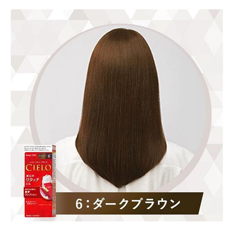 Hoyu Cielo Hair Color EX Cream 6 Dark Brown 1 phần