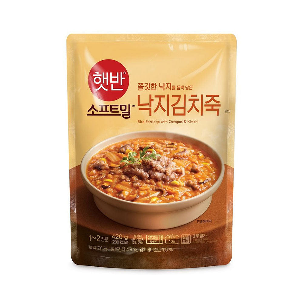 CJ Hetbahn Softmeal Octopus Kimchi Porridge 420 g