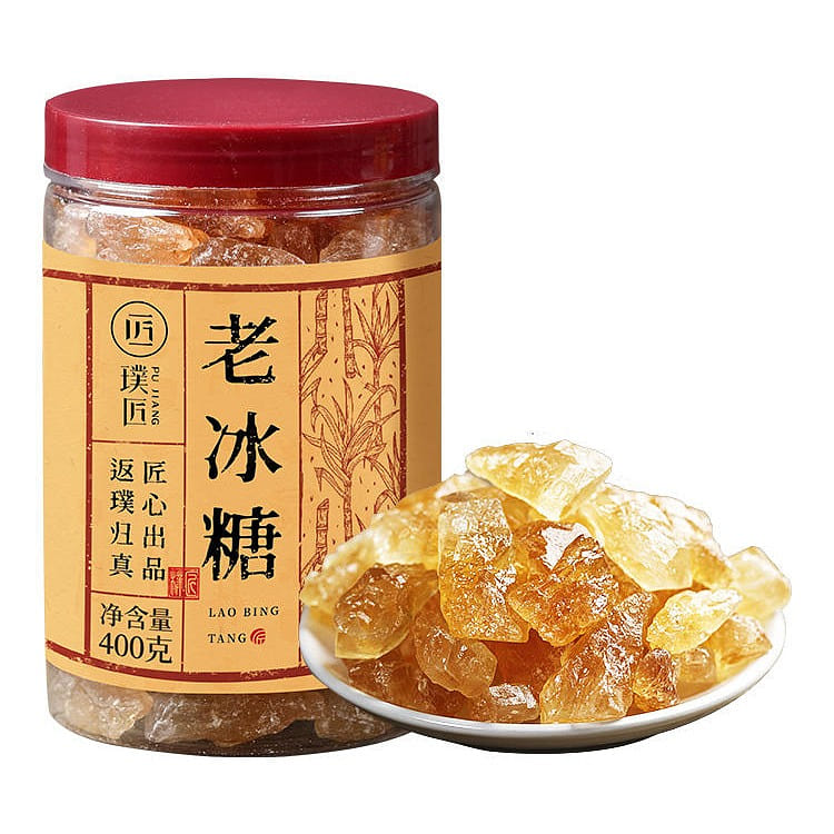 Pujiang handmade yellow rock candy polycrystalline old rock candy 400 그램