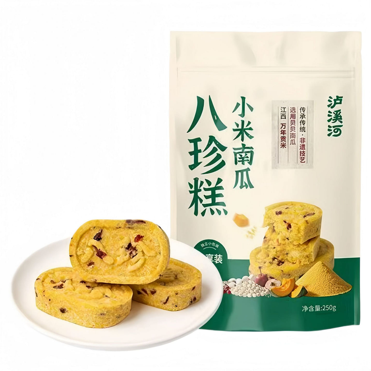 瀘溪河小米南瓜八珍糕營養糕點米糕1袋 250 克
