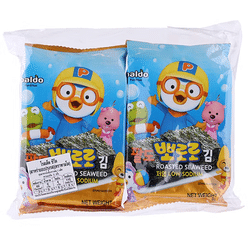 10 Packs of Paldo Roasted Seaweed Pororo 5 g