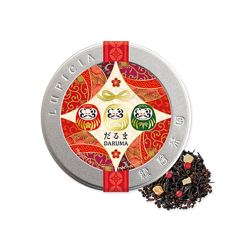 lupicia 2025 New Year Daruma Limited Edition Tea Can Fruity Black Tea 50g 1 개