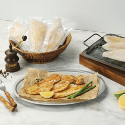 Boneless yellowfin sole fillets 700g 1 each