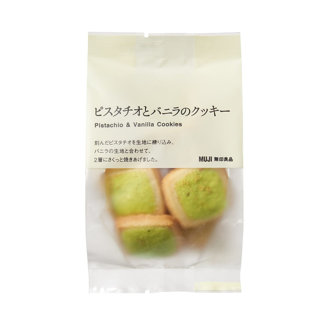 MUJI Pistachio & Vanilla Cookies 60g 1 each