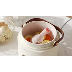 Small Rice Cooker, Mini Portable Rice Cooker with Handle Non-Stick Ramen Cooker 1 each