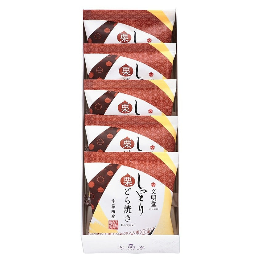 BUNMEIDO Dorayaki Chestnut Flavor 5pcs 1 each