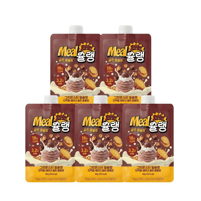 GREENMONSTER Meal ShakeGolden Mont Blanc Flavor40g 5 pack