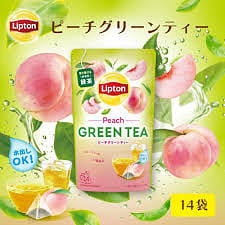 LIPTON Cold Brew Peach Green Tea 14 bags 1 ส่วน