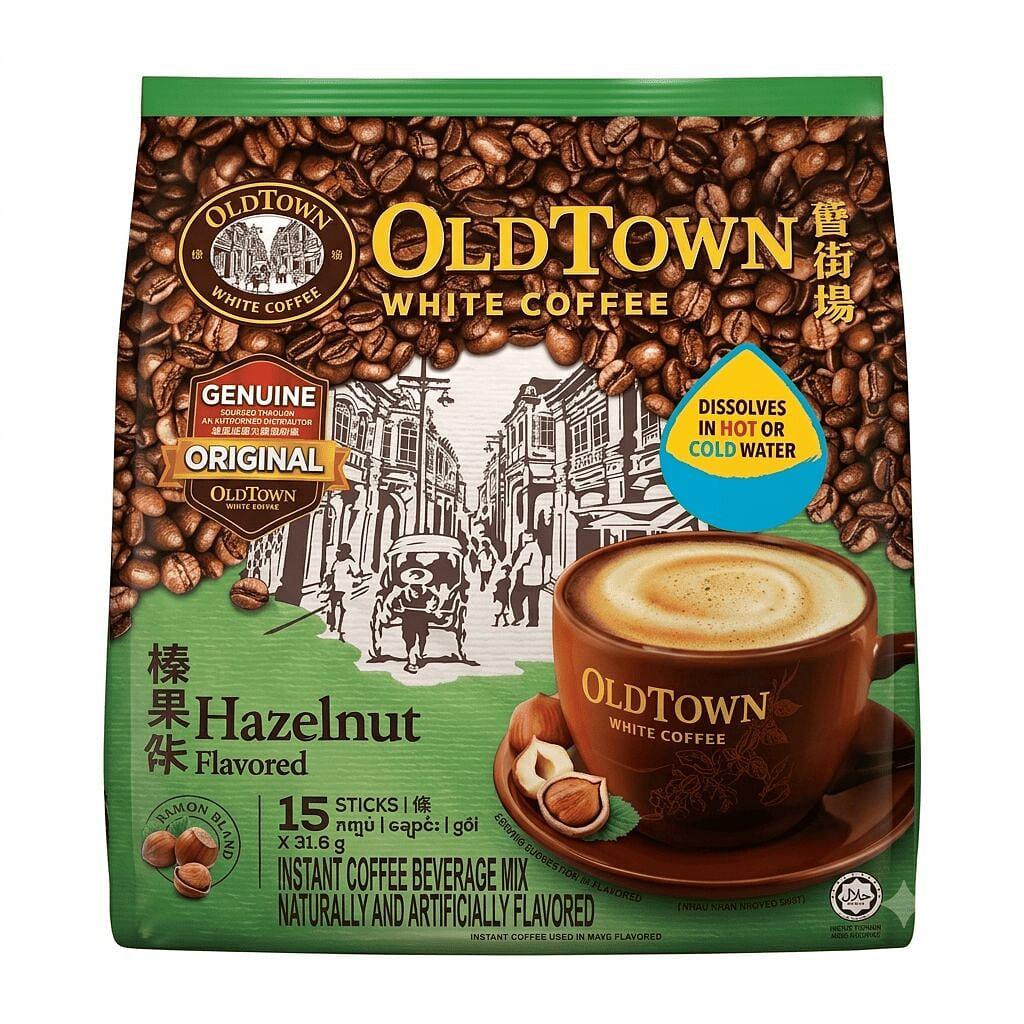[OldTown] White Coffee Hazelnut 3in1 Instant 474 g