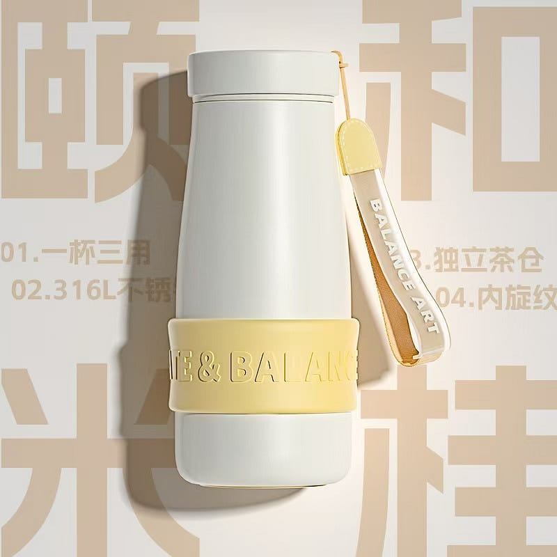 Fuguang 316L Thermal Mug Tea Mug Cooling Mug White 1 개입