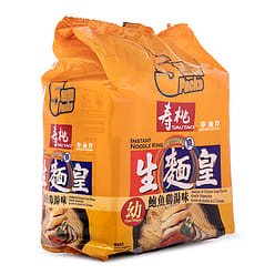 Instant Noodle King Noodles, Abalone and Chicken Soup Flavor 5pk 350 g