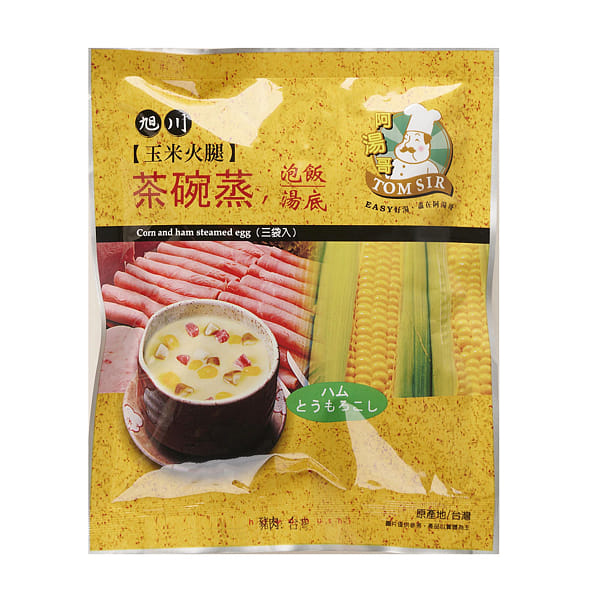 臺灣【阿湯哥】旭川玉米火腿茶碗蒸湯底 3pcs 73.5 克