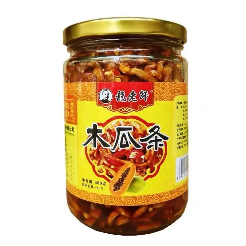 龙老师香辣木瓜丝500g 500 克