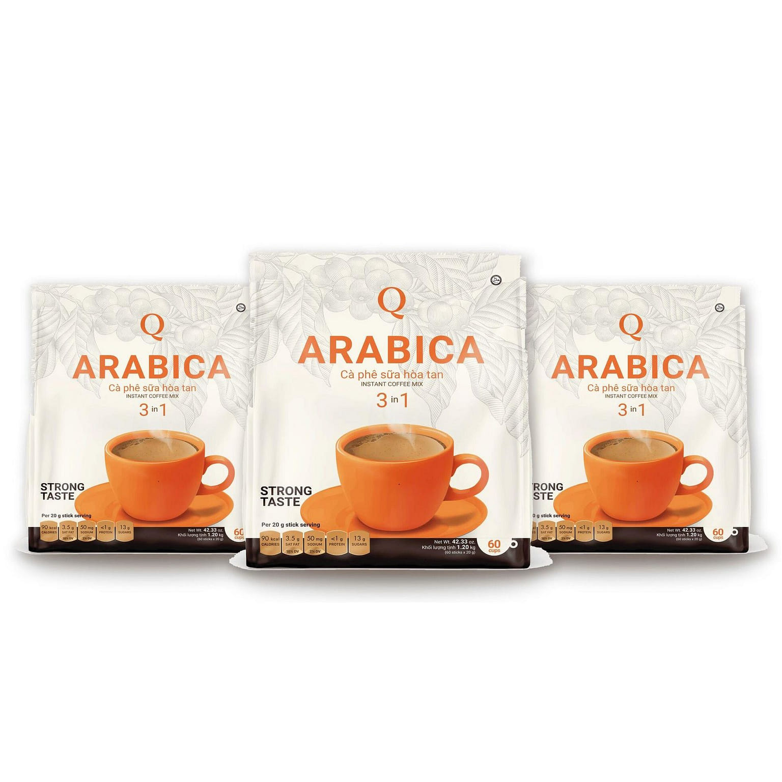Q Instant Vietnamese Coffee - ARABICA Combo Pack 1 each*3 pack
