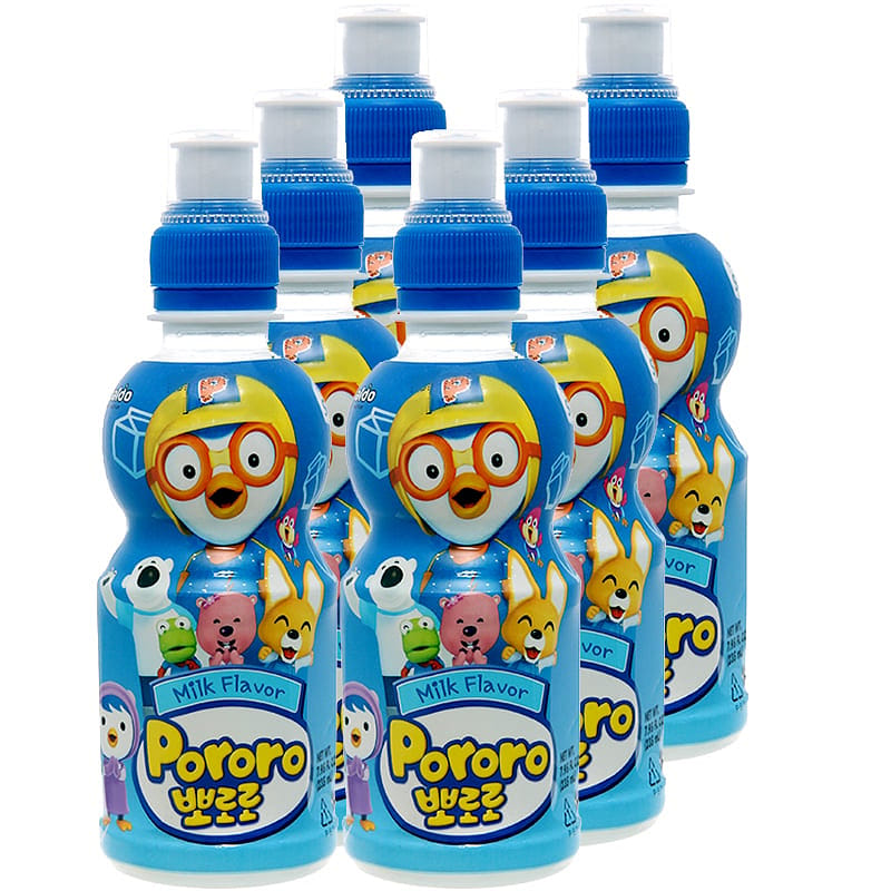 Paldo Pororo Milk Flavor Drink 7.95 oz pack of 6 1 개