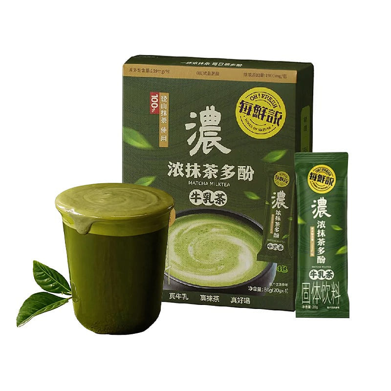 Oh!Fresh Matcha Polyphenol Milk Tea Instant Drink 80 g