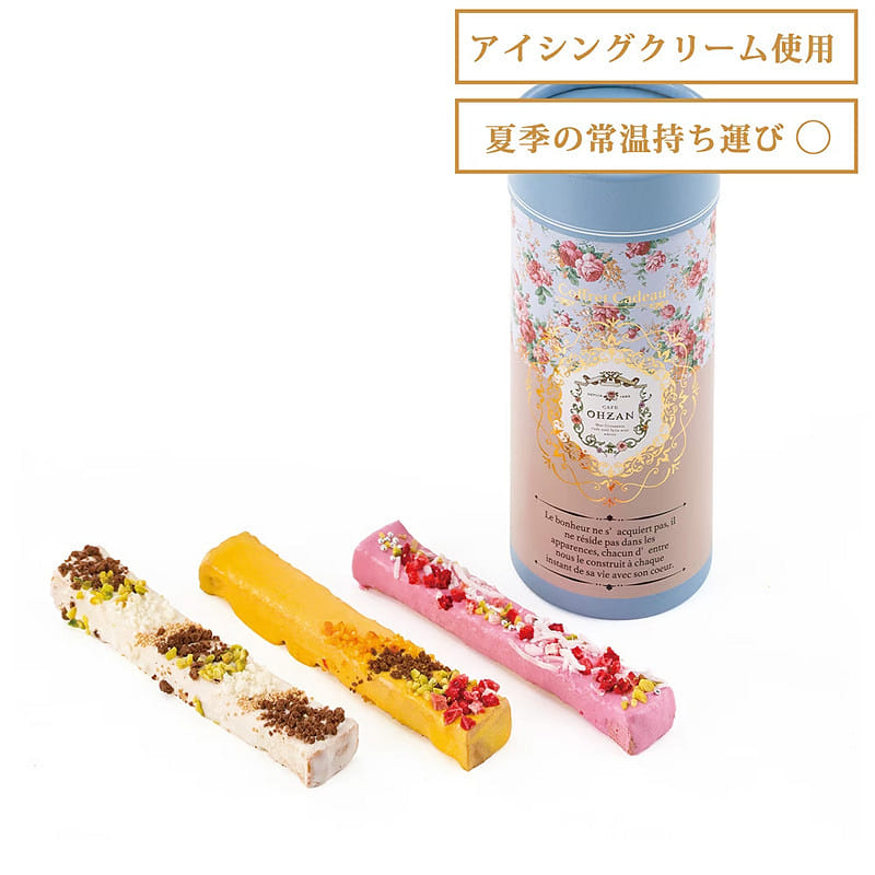 OHZAN Summer Icing Stick Rusk 3pcs Fleur 1 count