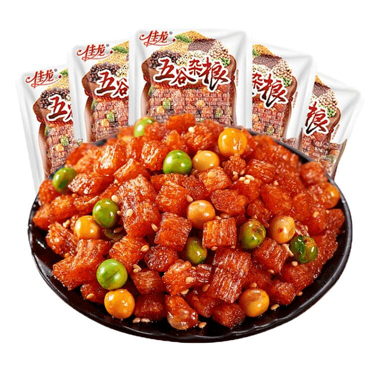 5 packs of Jialong spicy strips 60 グラム
