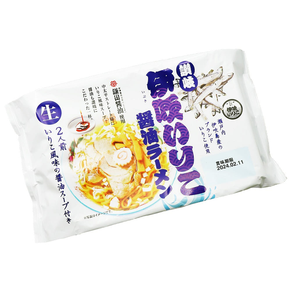 Ibuki Iriko Dried Sardines Soy Sauce Ramen 2 servings (Bag Pack) 1 ส่วน