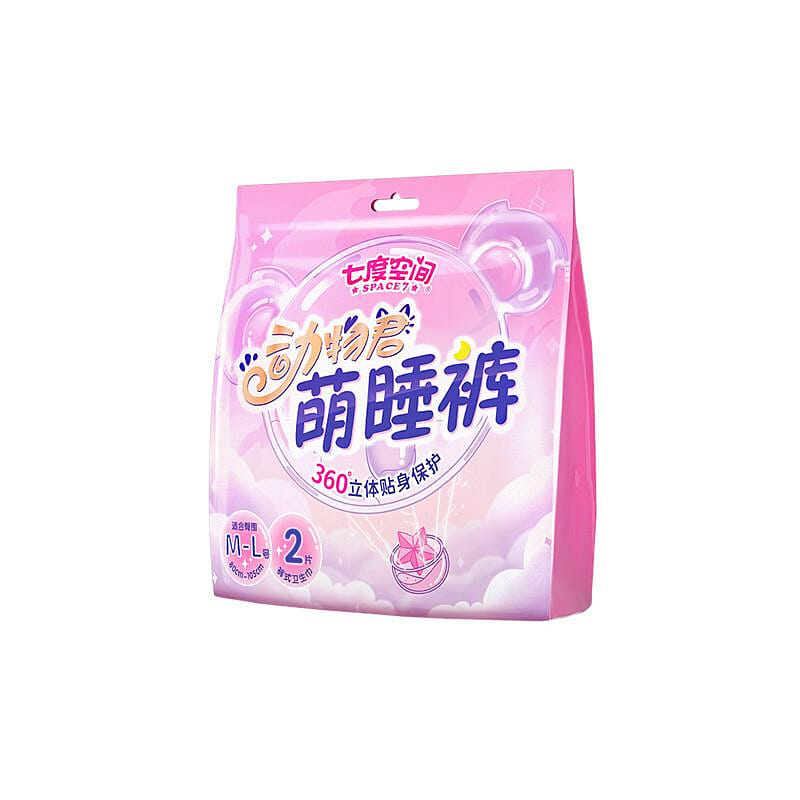 QiDuKongJian Disposable Ultra Thin Overnight Period Underwear M-L 1 hộp