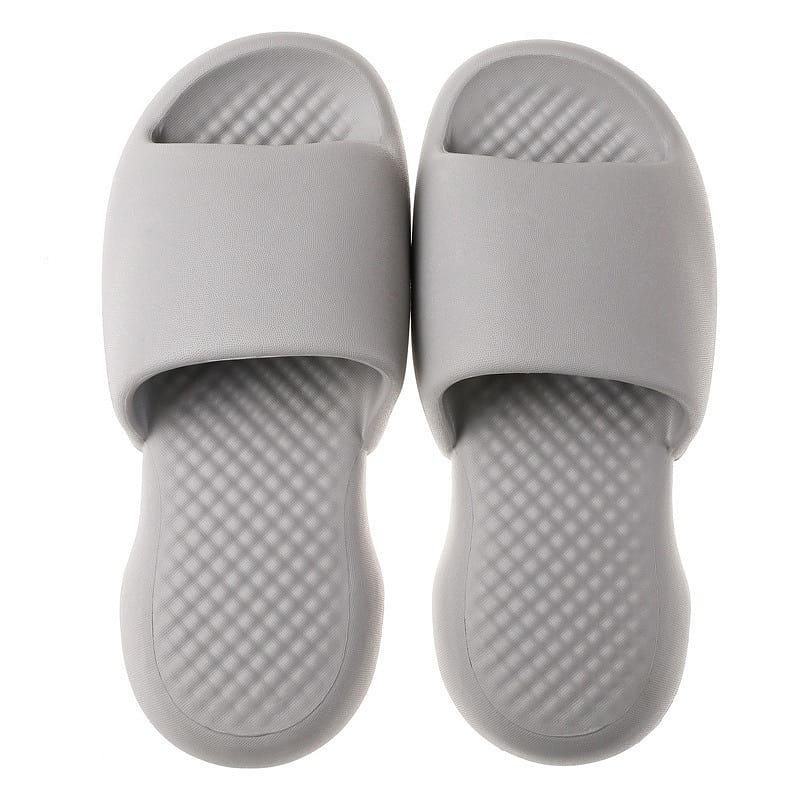 Slippers Like a Cloud Non-Slip Quick Dry Shower Sandals Bathroom,Grey, 44-45 1 count