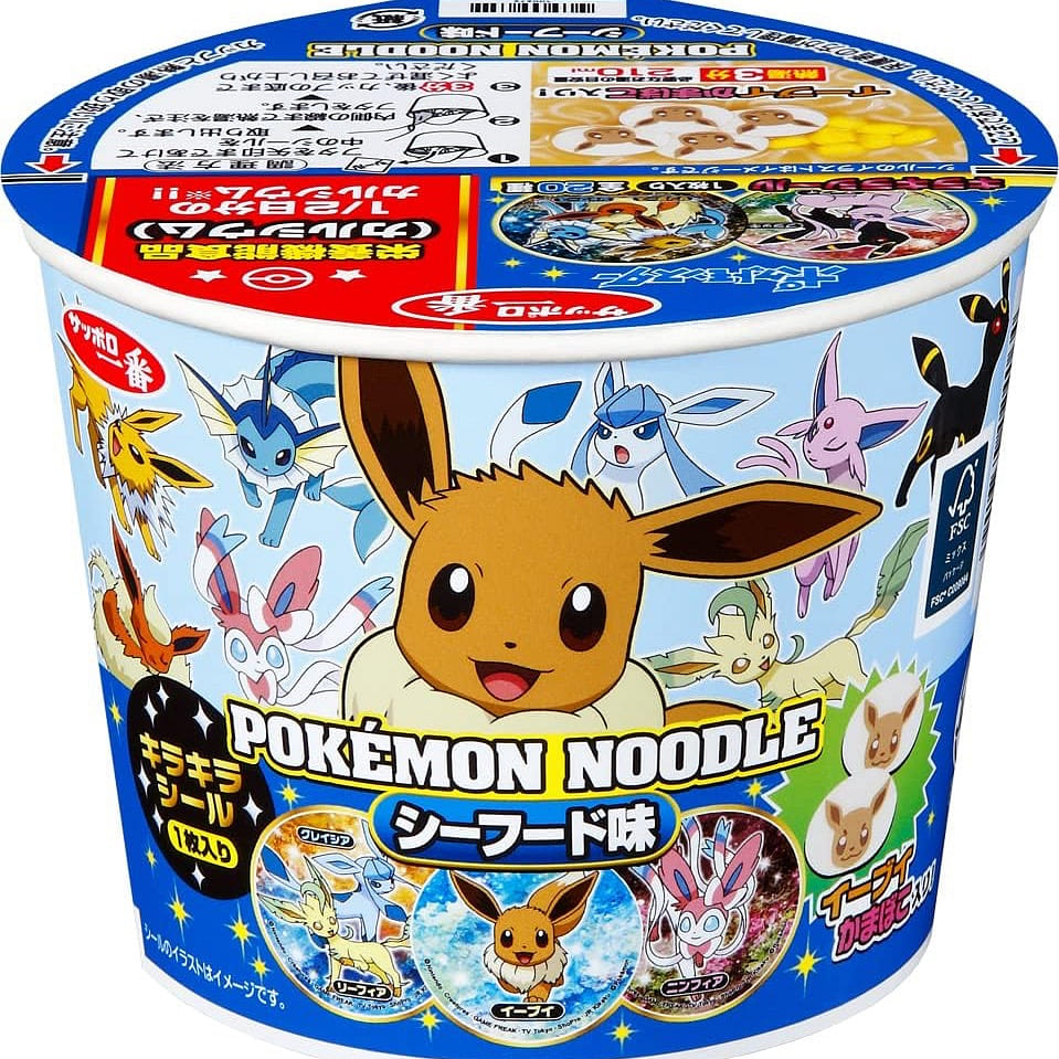 Pokemon Noodles Ramen Seafood Pikachu Salt 37g 1 個