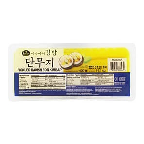 Choripdong Yellow Pickled Radish for Kimbap Sliced 400 g