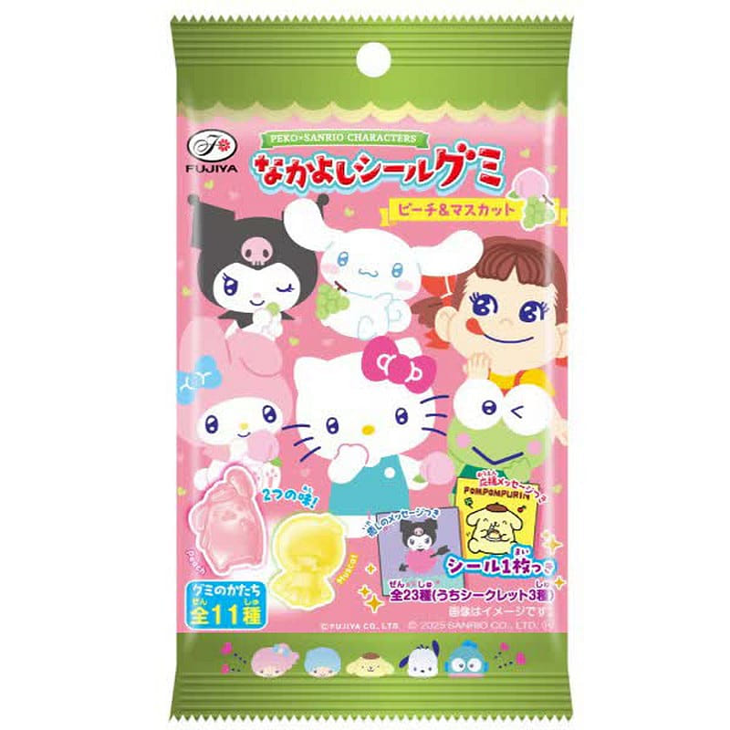 Fujiya Peko x Sanrio Peach Muscat Gummy 6 Pieces 1 each