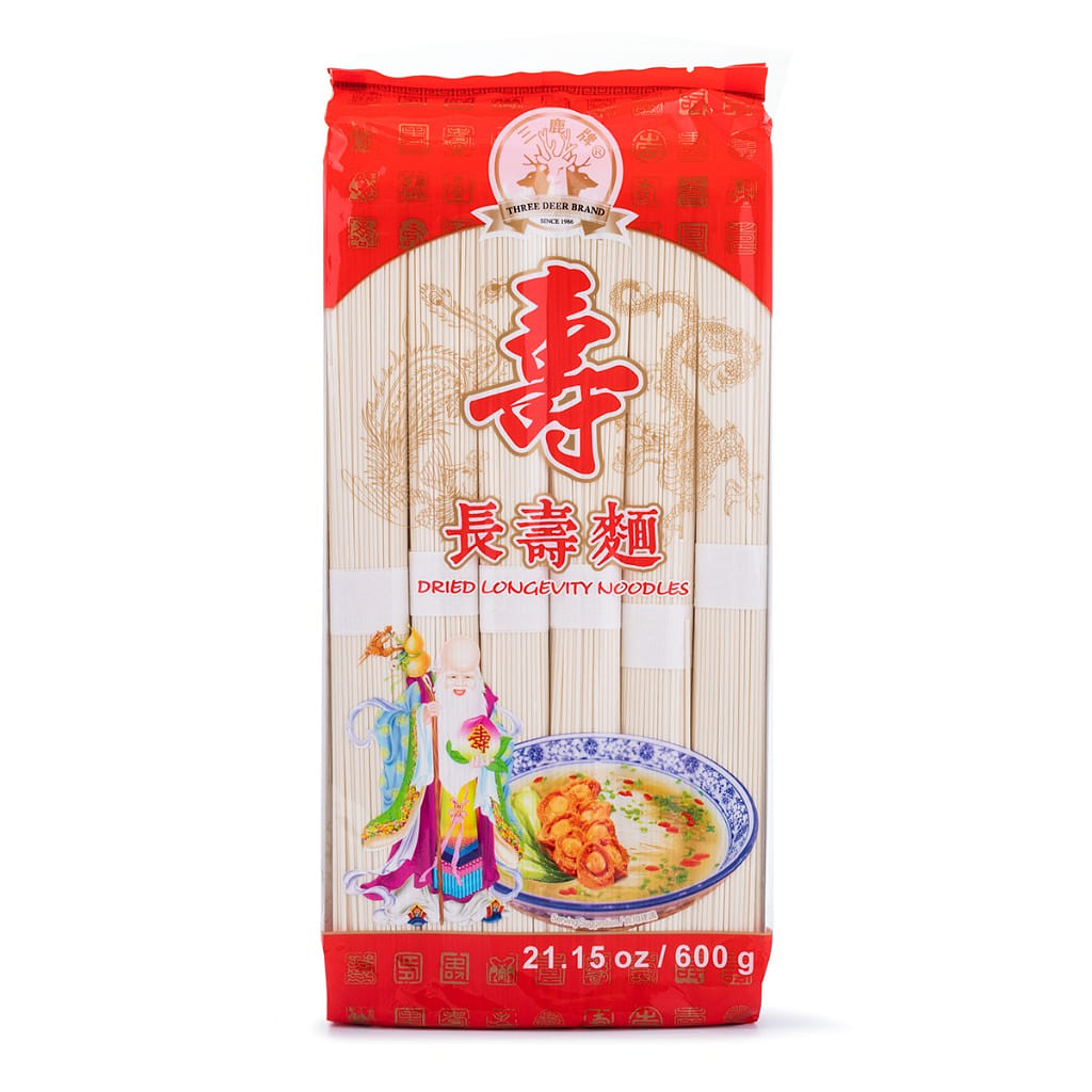 Three Deer Brand Dried Longevity Noodles 600 g