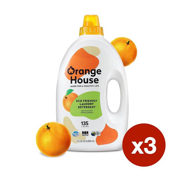 Orange House Liquid Laundry Detergent 4000 ml 3 개입