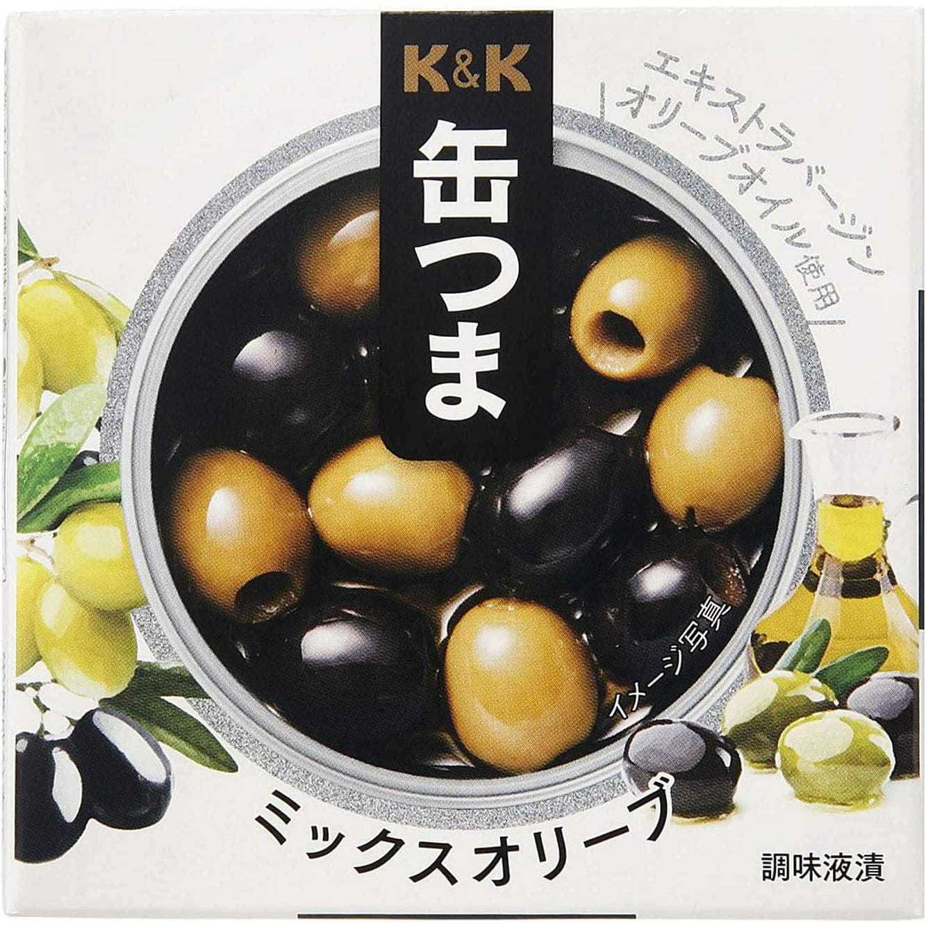 Canned Food Olive KANTSUMA Oil Garlic Mix Wine Preserved Food Snack Japanese 60g 1 can 1 each