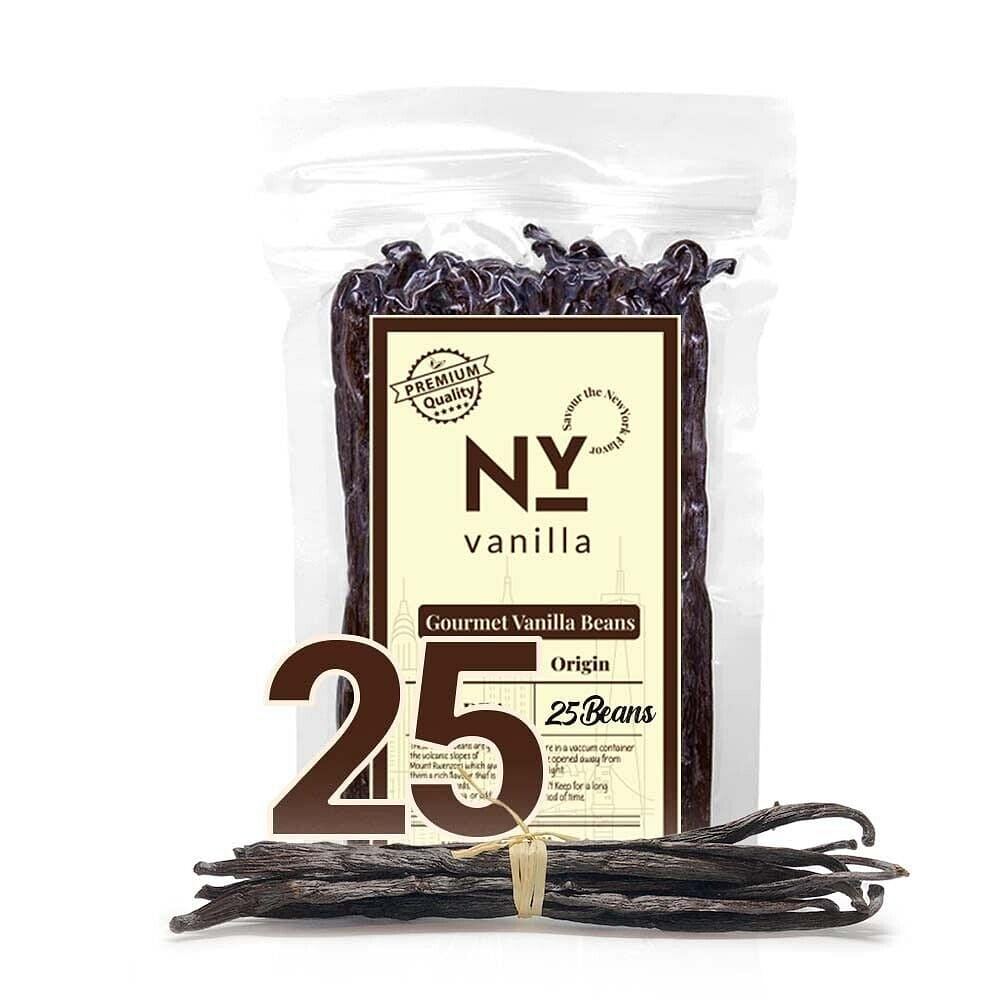 25 Premium Grade A Vanilla Beans For Baking 25 each
