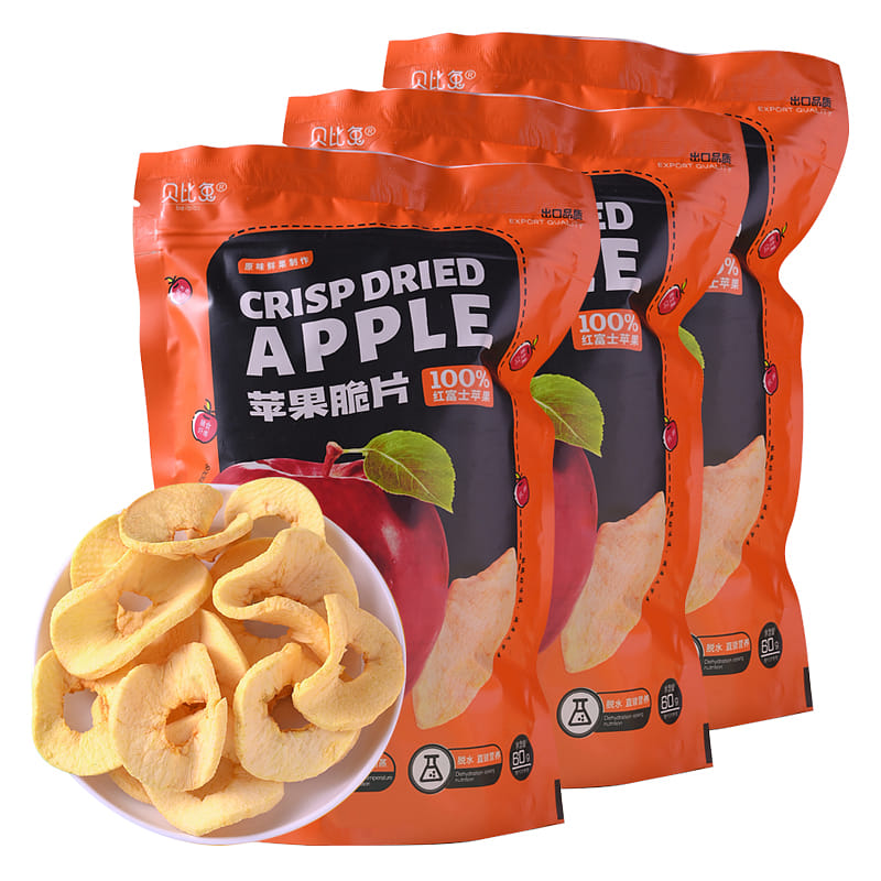 Freeze-dried Apple Chips 60g*3 bags 180 그램
