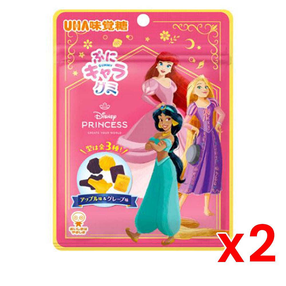 UHA Mikakuto Puni Chara Gummy Disney Princessx2 50 g