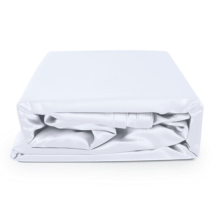 Long-staple Cotton Flat Sheet, White - Thumbnail 4