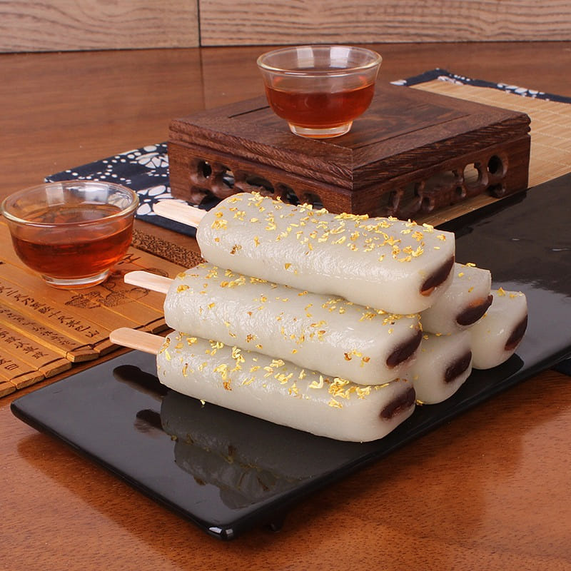 [4 red bean flavor] Osmanthus bar cake glutinous Ji 220 กรัม