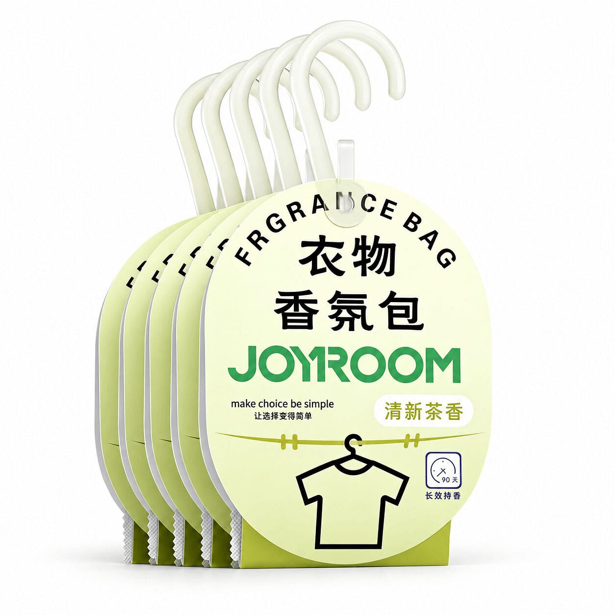 Jiletang Wardrobe Sachet Fresh Tea Scent 5 pack
