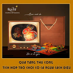 Ikachi Fish Mini Green Memory TV Mooncake Set 300 g