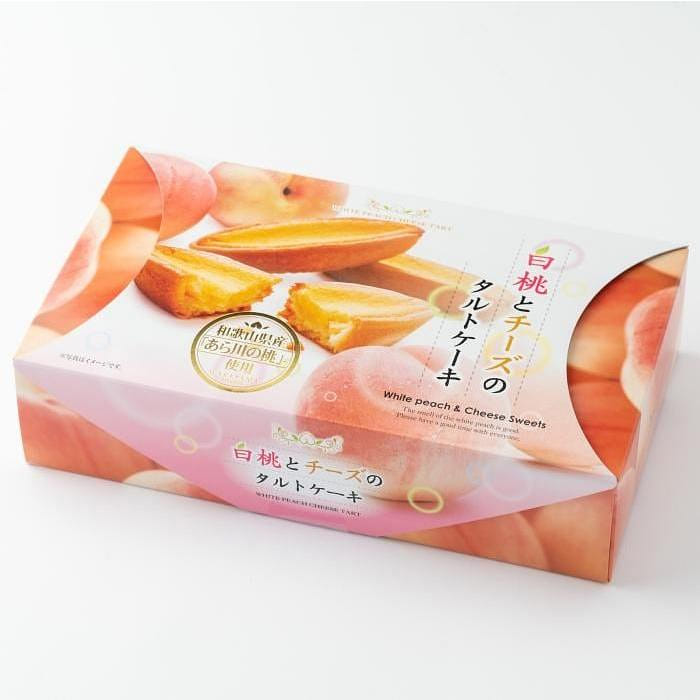 Kihouan White Peach Cheese Tart Cakes 9 pcs 1 box