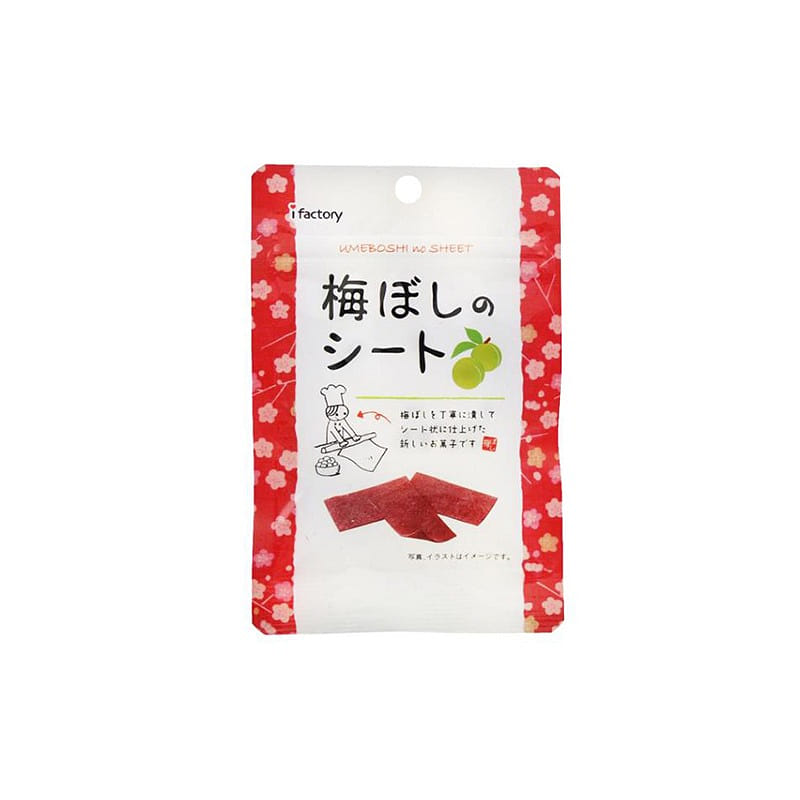 アイファクトリー 梅ぼしのシート 14g×6入 (うめ 素材菓子 塩分補給) 1 個