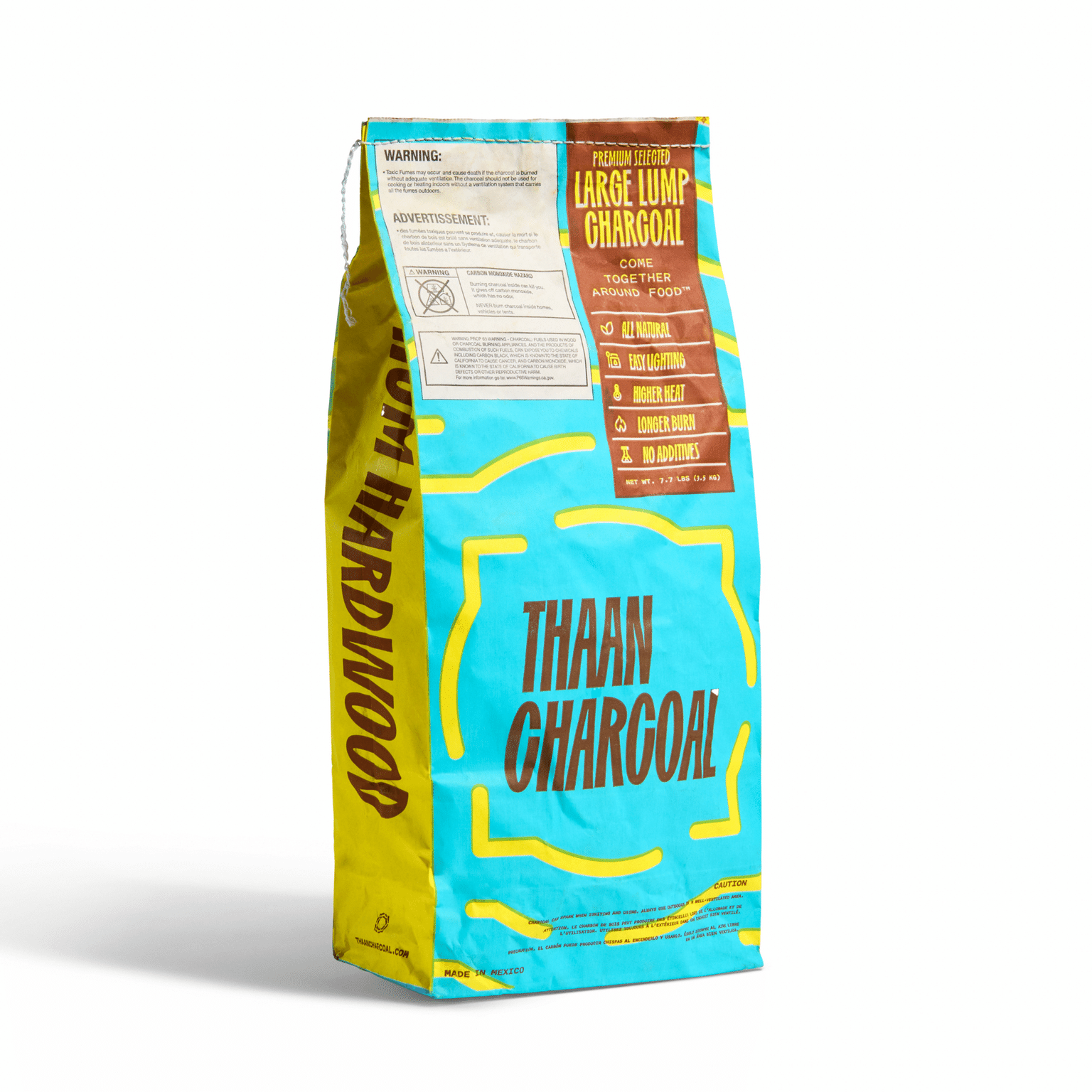 Thaan Oak Large Lump Charcoal, all natural for grilling and bbq, 23 lb 23 pao