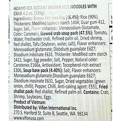 Vifon HoangGia Instant Noodle Crab 120g pack of 18 1 each