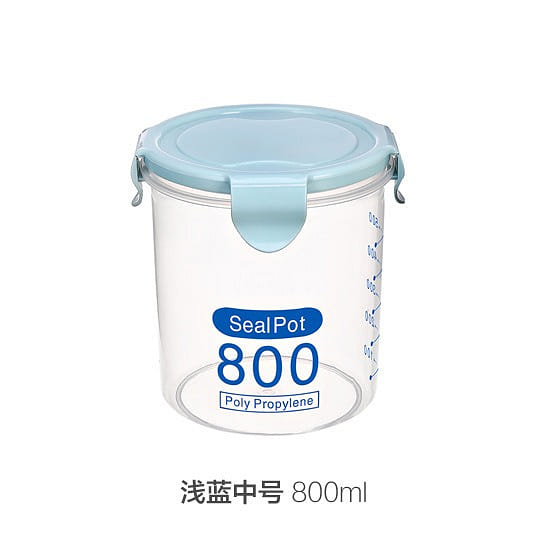 Medium-Fresh-keeping Sealed Jar, Kitchen Transparent Plastic Storage Container 1 개입