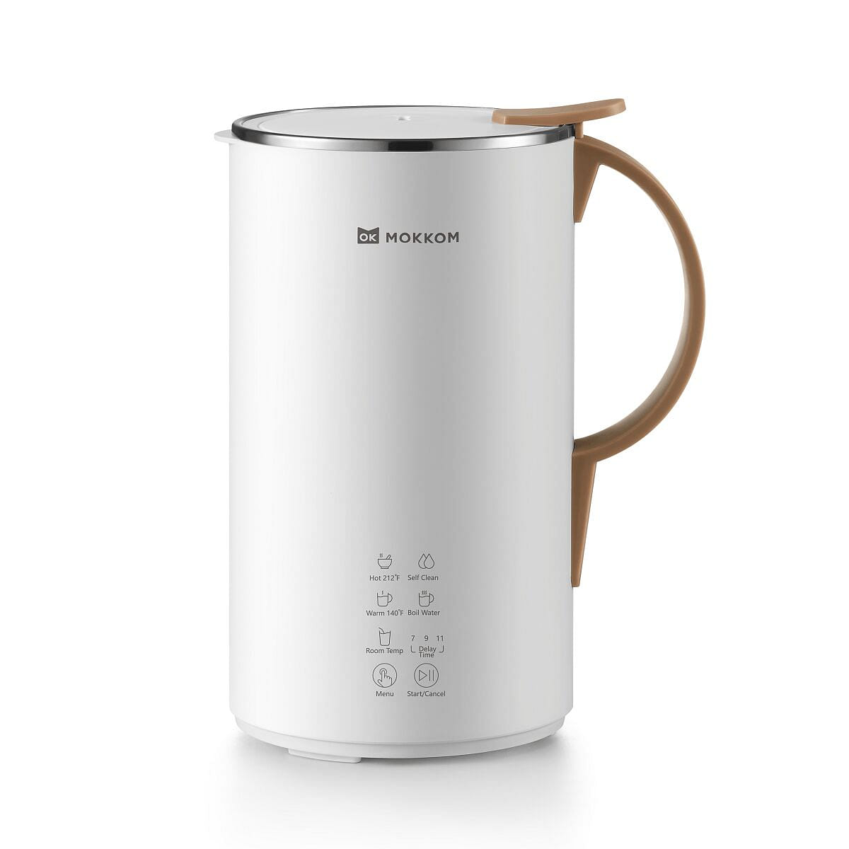 MOKKOM Automatic Soy Milk Maker (White) 1 each