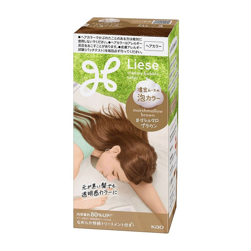 카오 리제 프리티아 버블 염색약 마시멜로 브라운 115mL 115 밀리리터